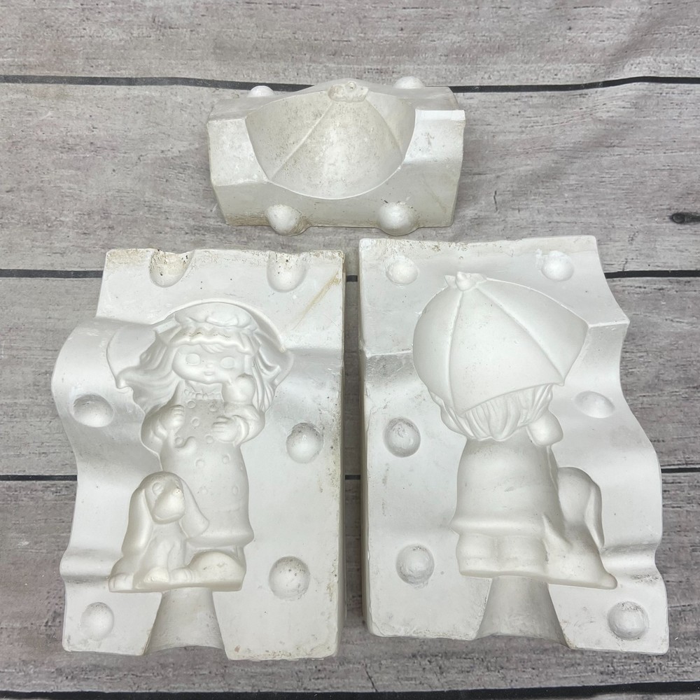 Ruby Ceramic Casting Mold Girl Clown With Umbrella #125