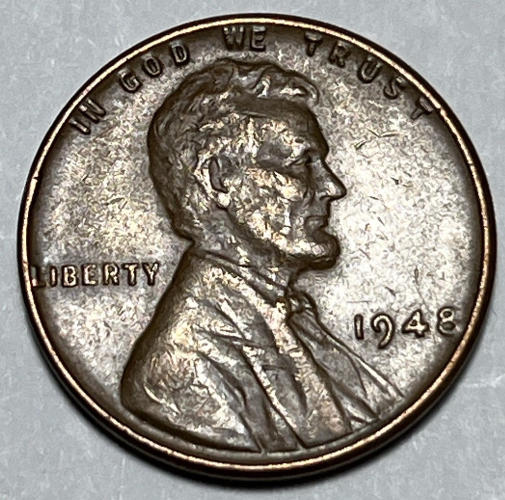 1948 Penny Error Slight Doubling In Date DDO Date Error