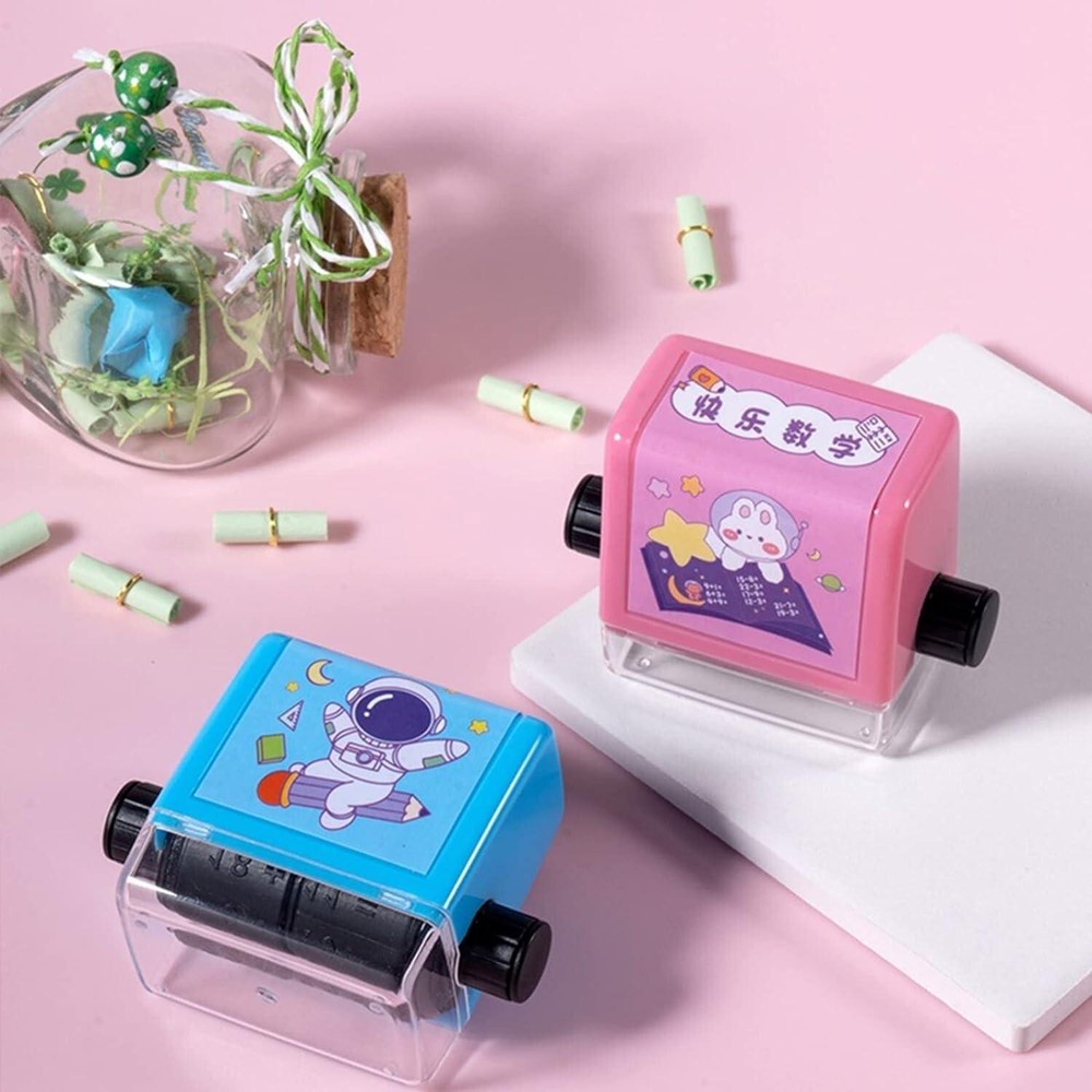 Teaching Stamps for Kids, Multiplication and Division Math Learning Roller Stamp