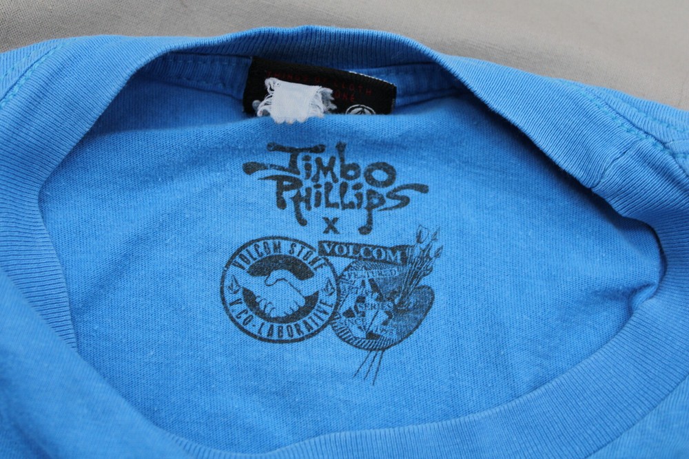 Retro Volcom Shirt - Timbo Phillips Exploding Face - Men's Large