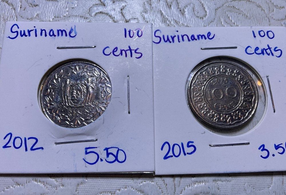 Suriname 100 cents lot