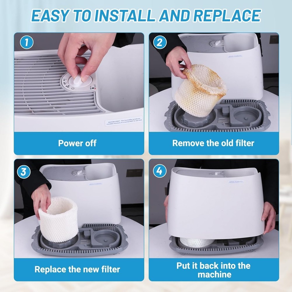 Humidifier Filter Replacement Pack for Honeywell 4 Pack Water Filters