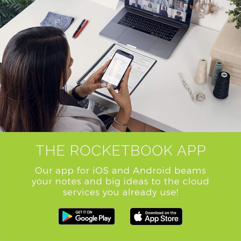 Rocketbook Panda Planner - Reusable Monthly Planner. 12 Mo.