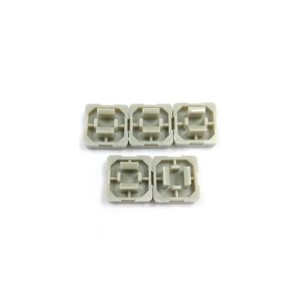 50pcs Push Button Cap Black/White for 10*10 Square Micro Tactile Button Switch