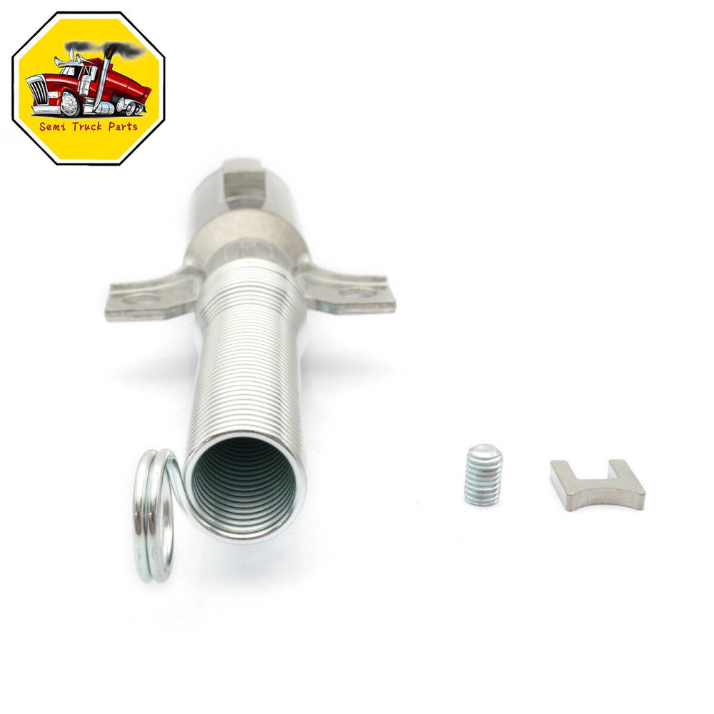 2Pack 7 Pin Round Trailer Connector Wiring Harness Socket Plug with Spring Guard