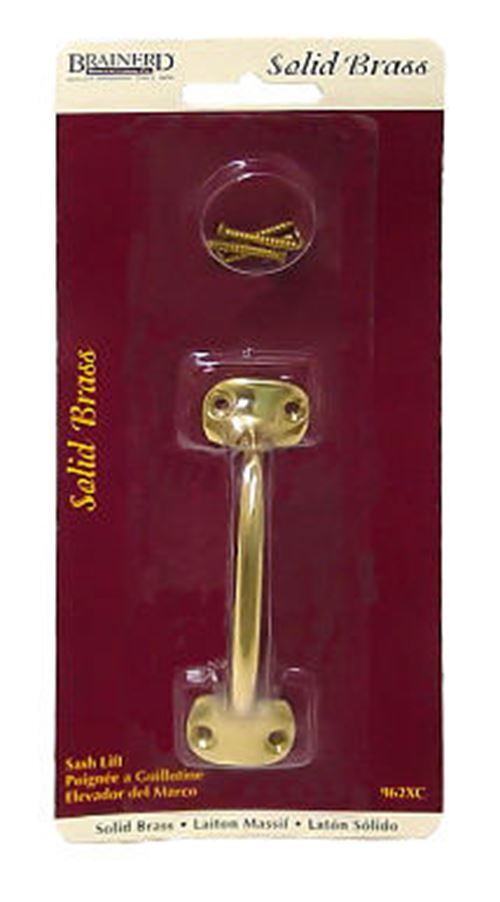 Solid Brass Sash Lift Front Mount 3 3/4" L-962XC