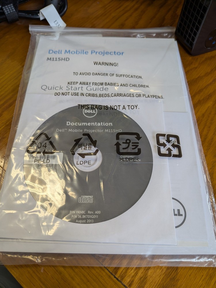 Dell M115HD LED Projector - DOES NOT INCLUDE TRIPOD - REFURBISHED