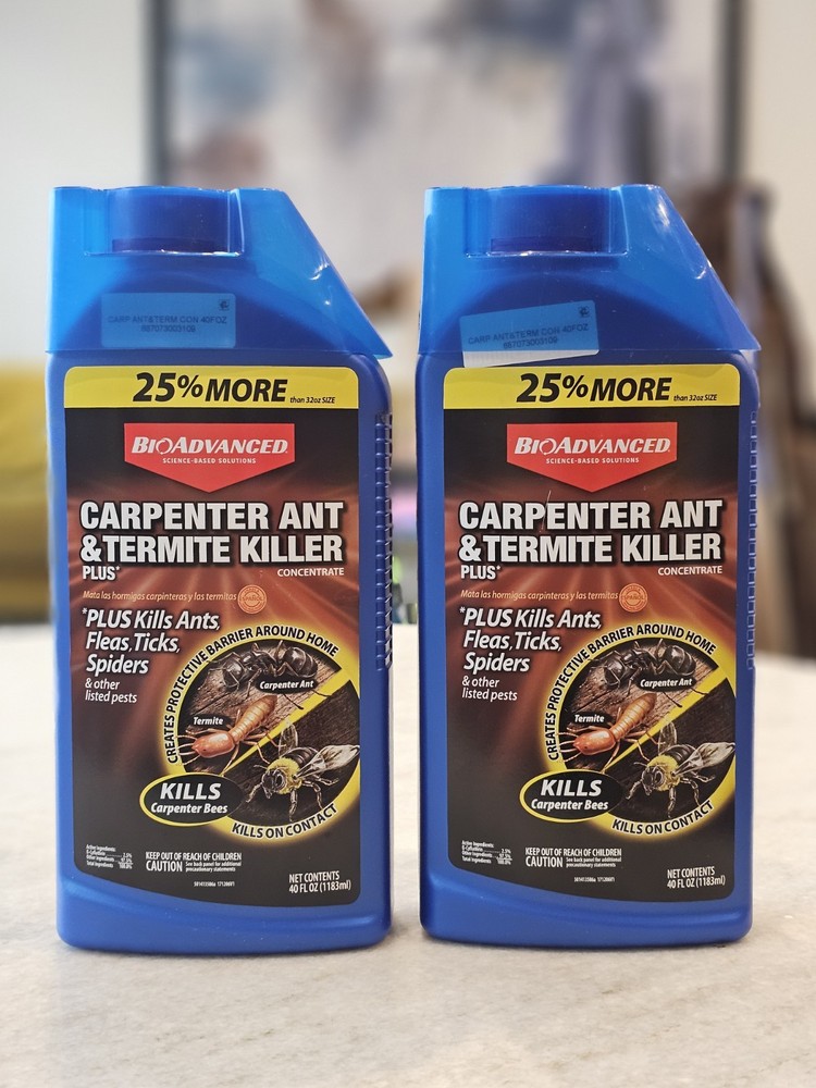 2x☆Carpenter Ant☆Termite Killer Plus☆Concentrate☆Kills Spiders☆Fleas☆Ticks☆Lot