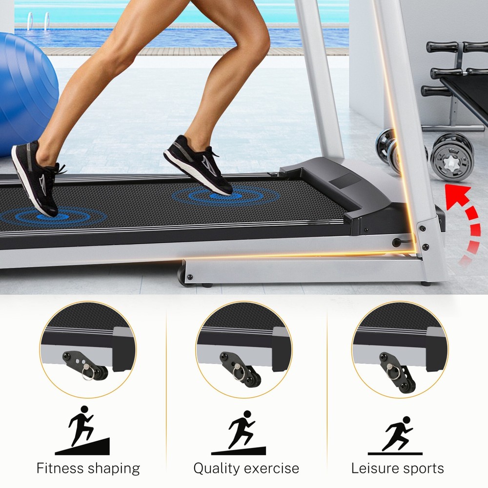 3.25HP Folding Treadmill 10in HD Touchscreen📺️ Walking Jogging Running Machine