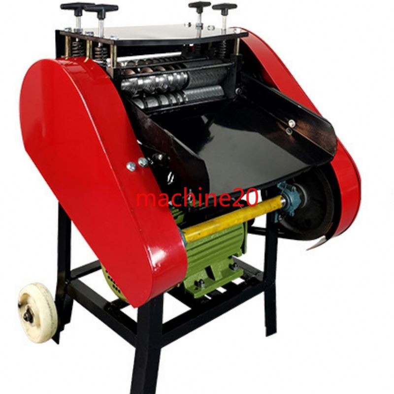 Double-core rubber waste copper wire and cable stripping machine