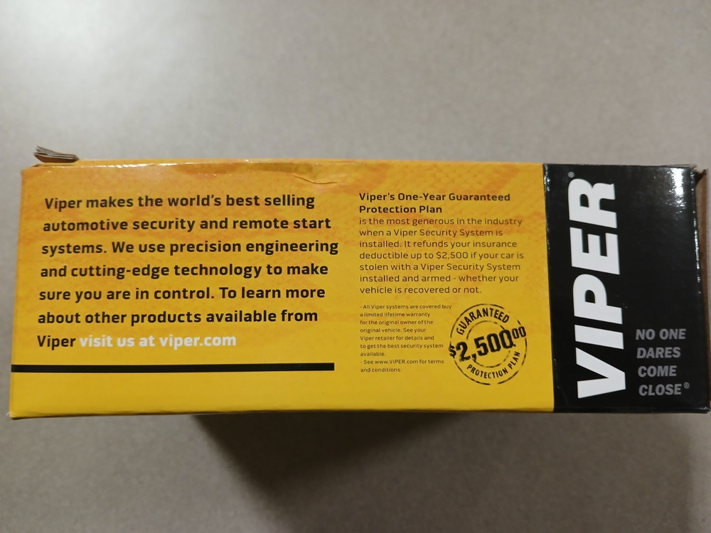 viper 4105v 1-way remote start system