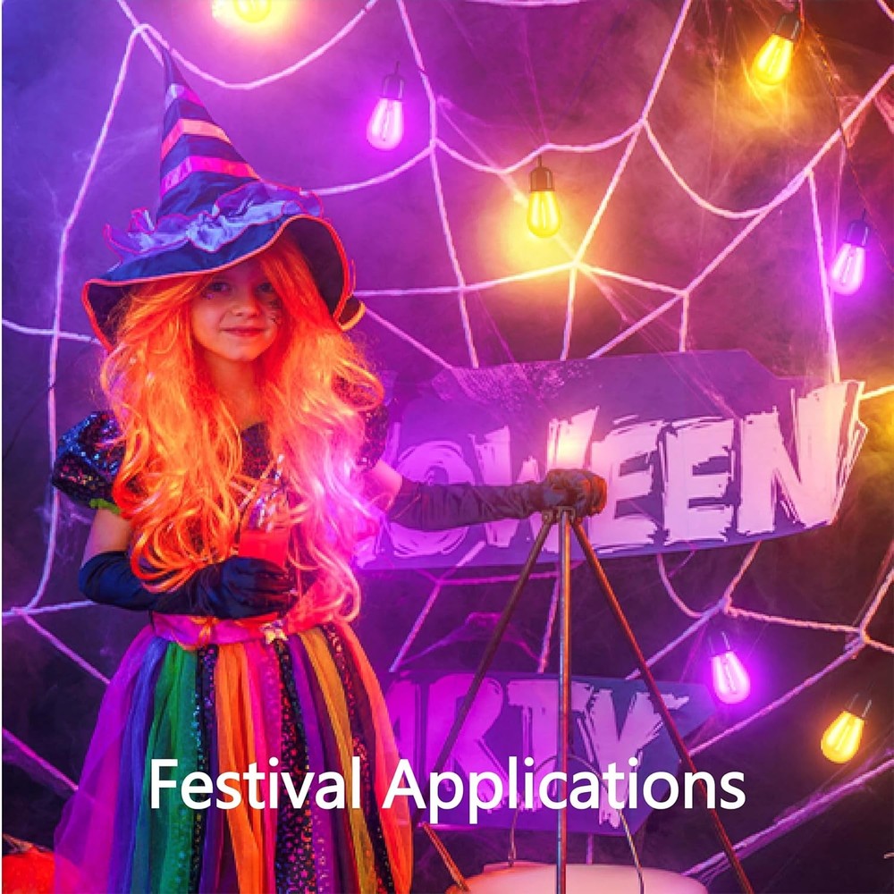 S14 LED Replace Light Bulbs for Patio String Light Shatter-Resistant 48