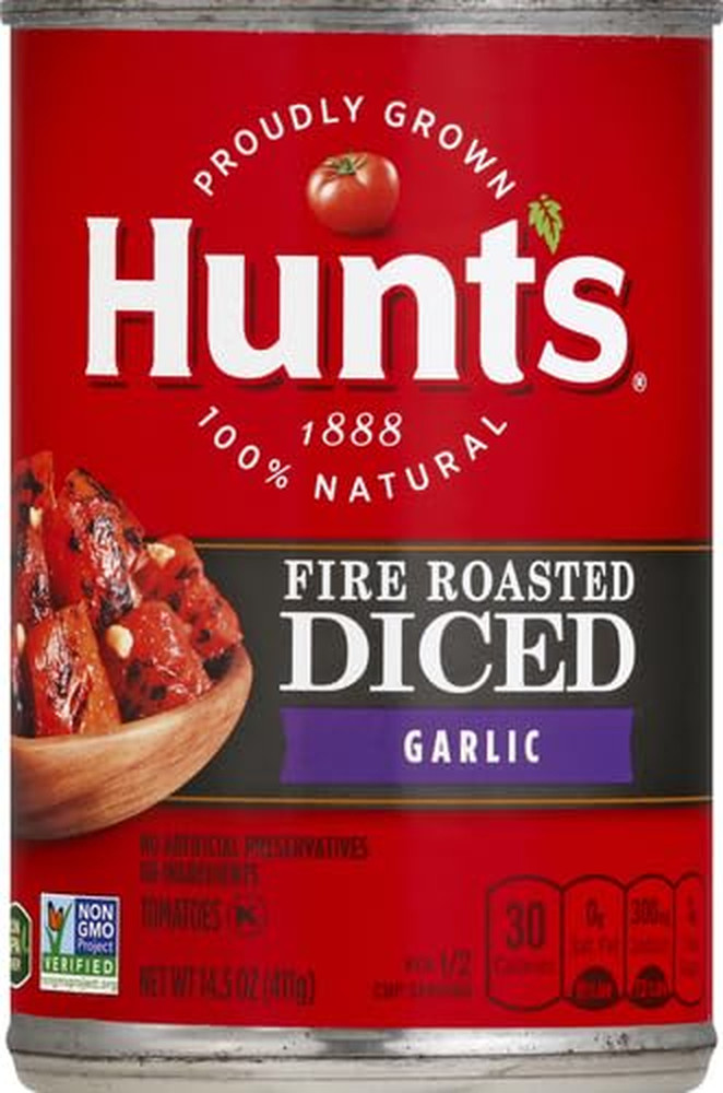 Fire Roasted Diced Tomatoes with Garlic, 14.5 Oz