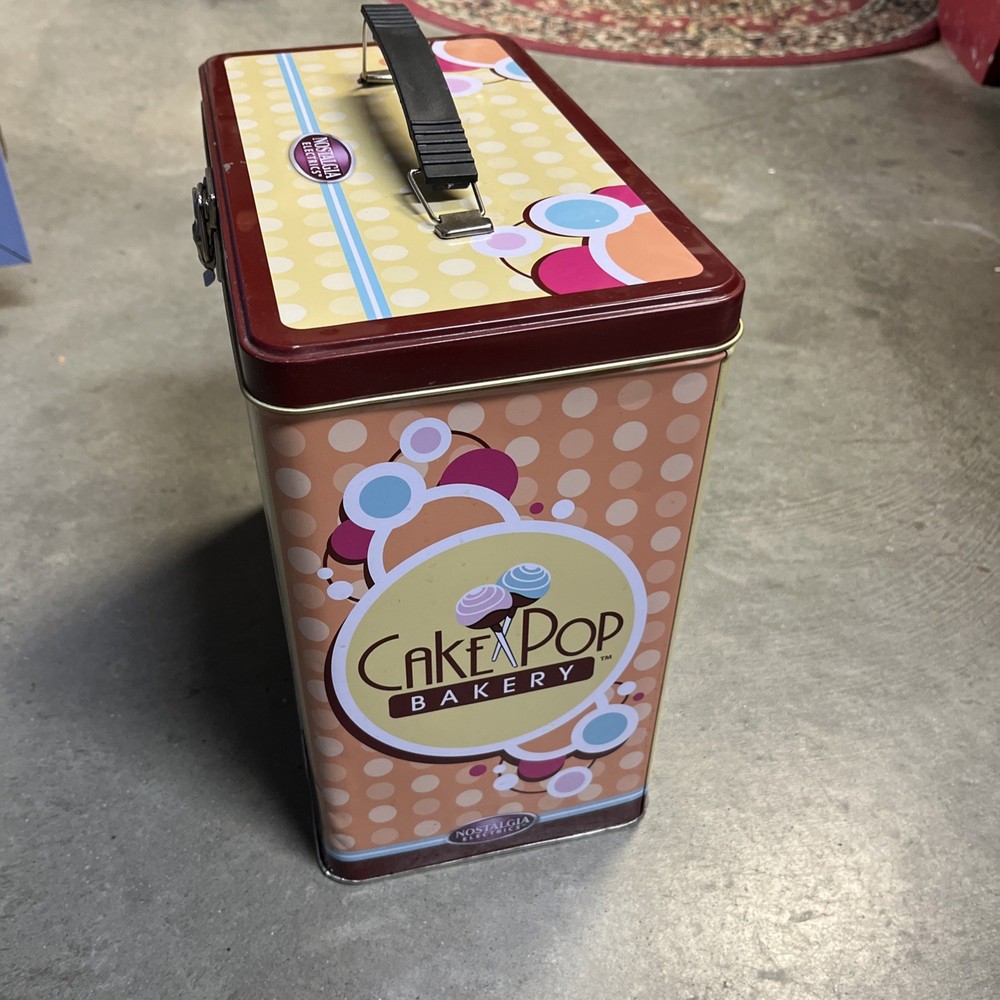 CAKE POP BAKERY By NOSTALGIA ELECTRICS Original EMPTY Tin Box (no machine)
