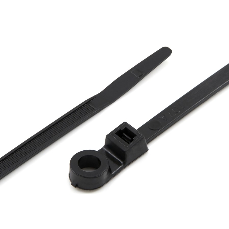 100- 14" Zip Tie Strap Wire Harness Screw Anchor Hole Mount Base Cable Attaching