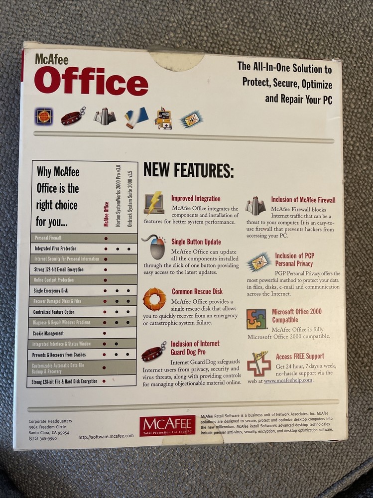 McAfee Office Windows ME 95 98