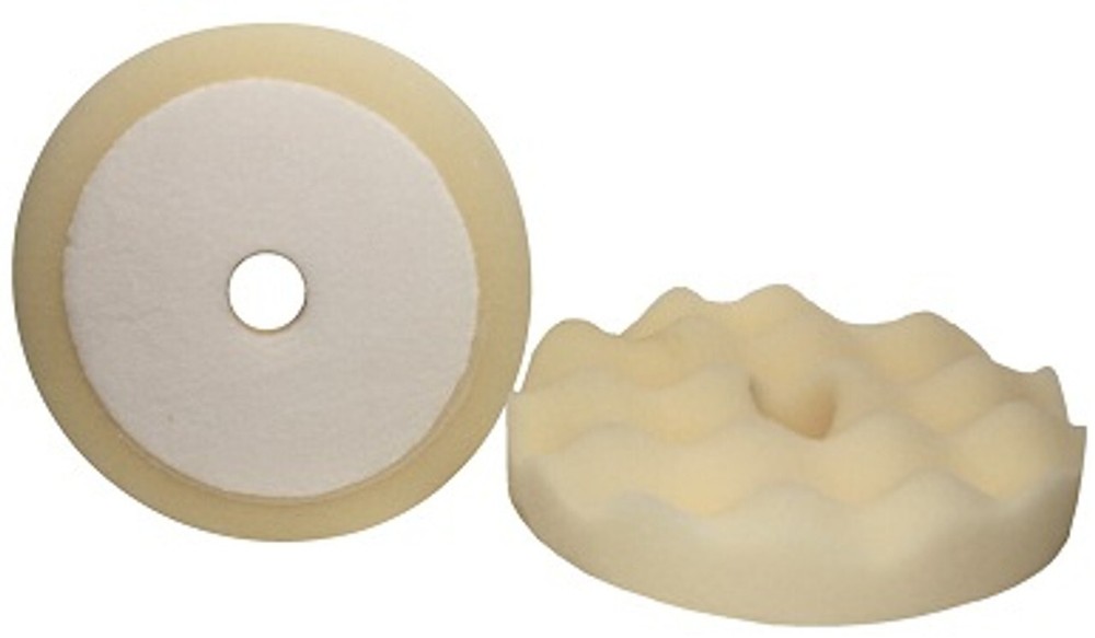 6" Heavy Cut White Waffle Foam (2/Pk)