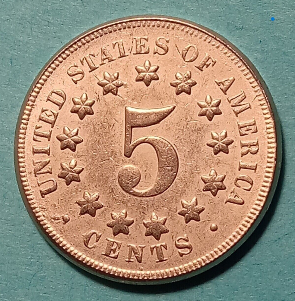 US 1878 Shield Nickel Five Cent Exonumía Fantasy Token.