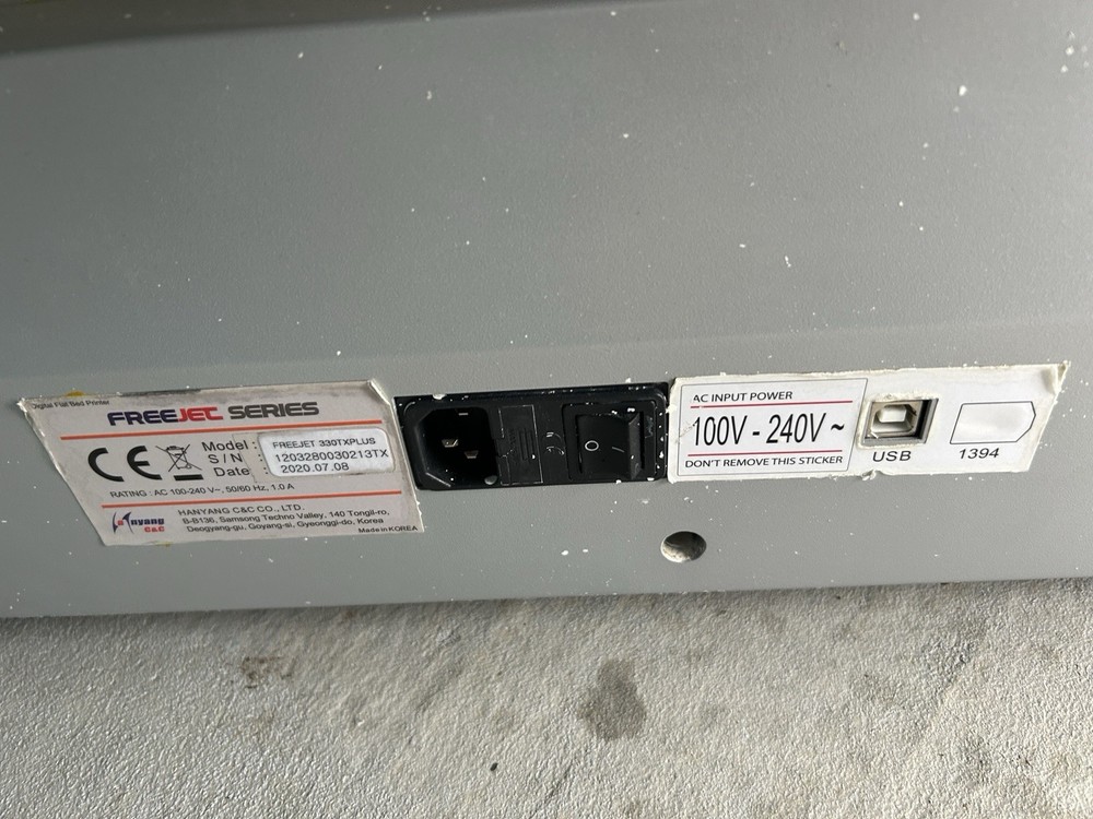 OmniPrint FreeJet 330TX Plus DTG Printer – Worked When Removed – Needs Cleaning
