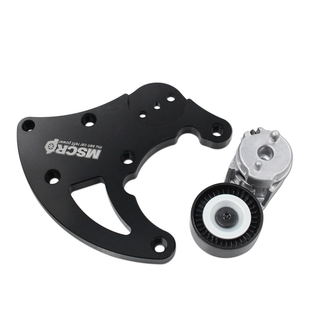 High Mount AC Compressor Bracket Kit for LS Vortec Engines Includes Tensioner