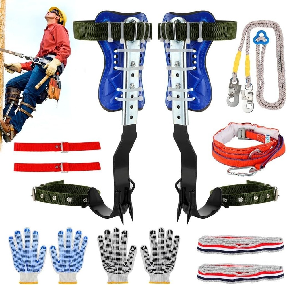 Tree Climbing Spikes Set, Adjustable Tree Climbing Spikes, Portable Tree Climbin