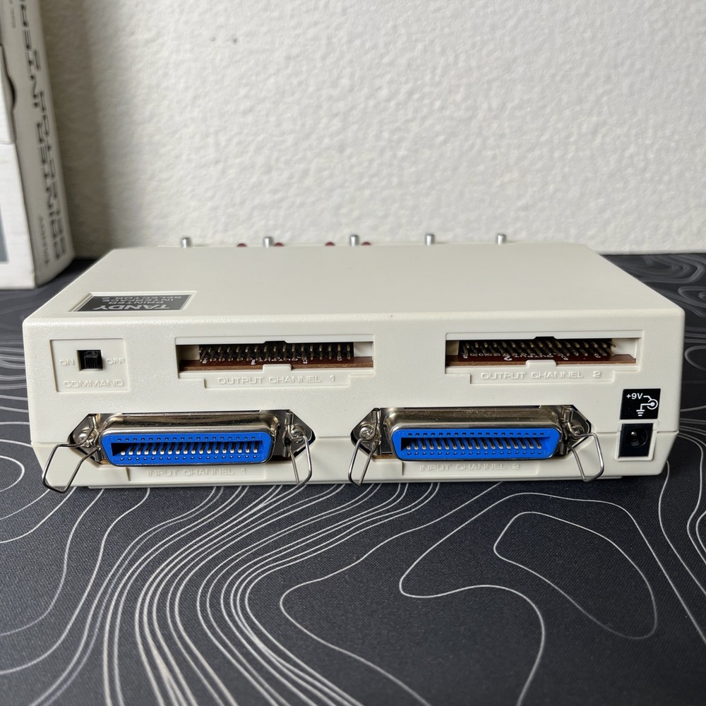 Vintage Radio Shack Tandy 1000 Printer Interface Selector 2 Parallel # 26-2820