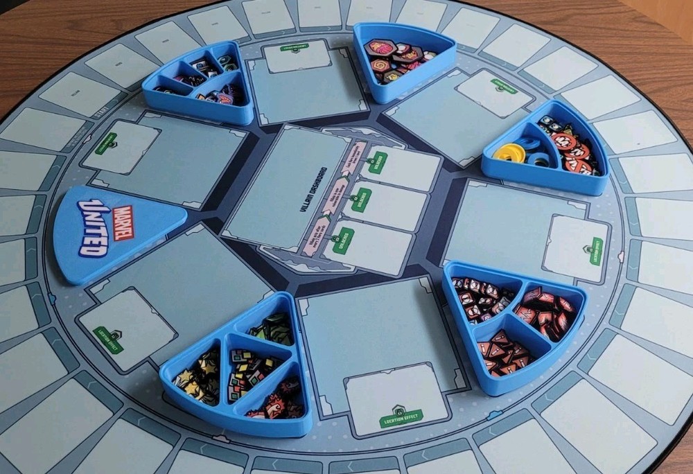 Marvel United Token Trays - 5 Trays plus Lid