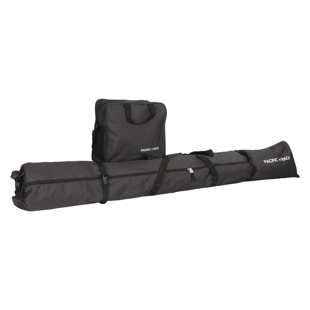 Adjustable Length Ski and Boot Bag Combo - Black & Blue - 2 Sets