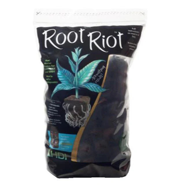 Hydrodynamics Root Riot Replacement Cubes - 100 Cubes Hydroponic Propagation