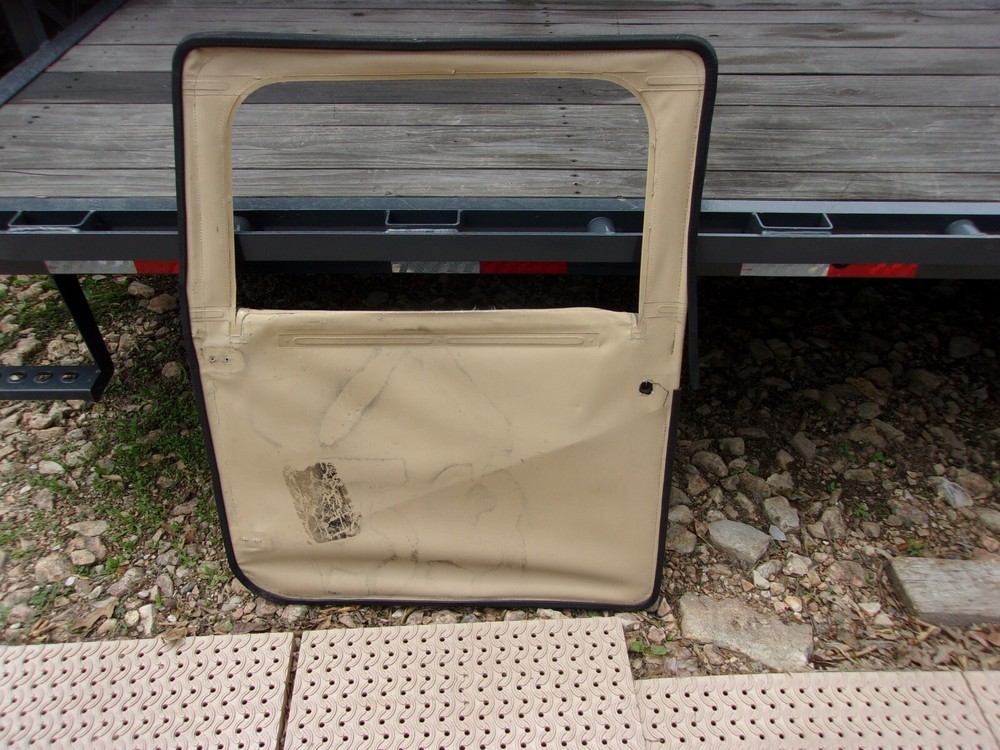 MILITARY SURPLUS HMMWV DRIVER  DOOR TAN M998 TRUCK-BAD WINDOW ARMY