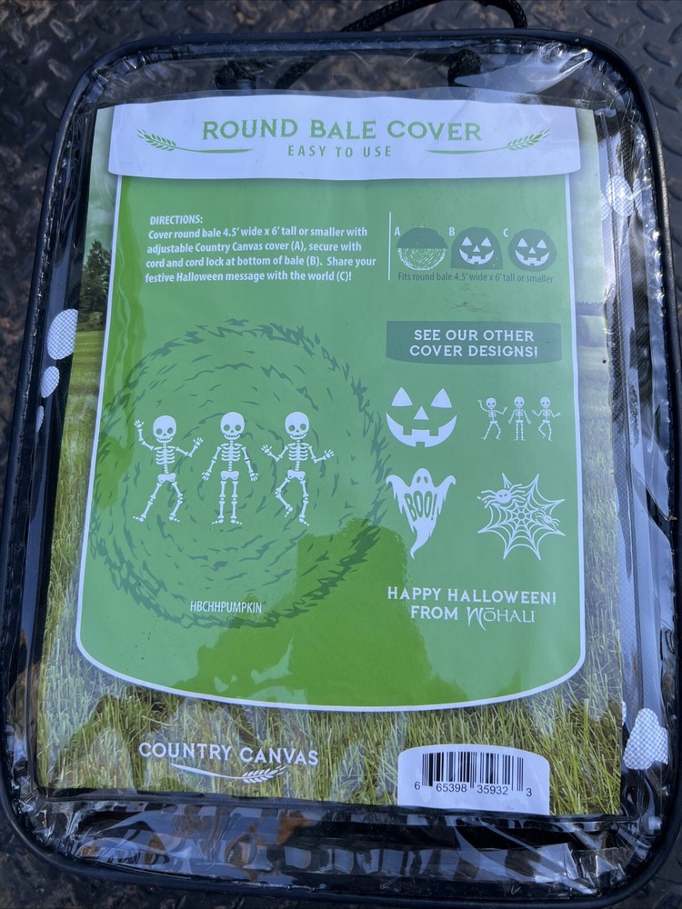 Halloween Round Bale Cover