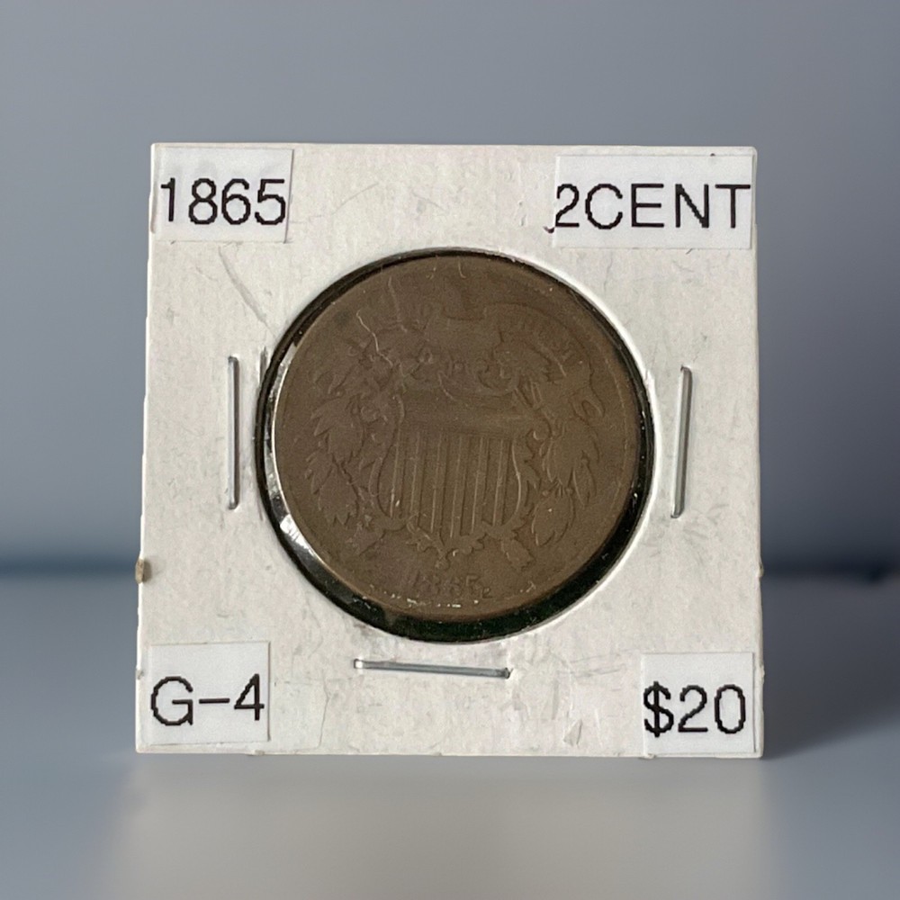1865 2 cent Coin ~T;1