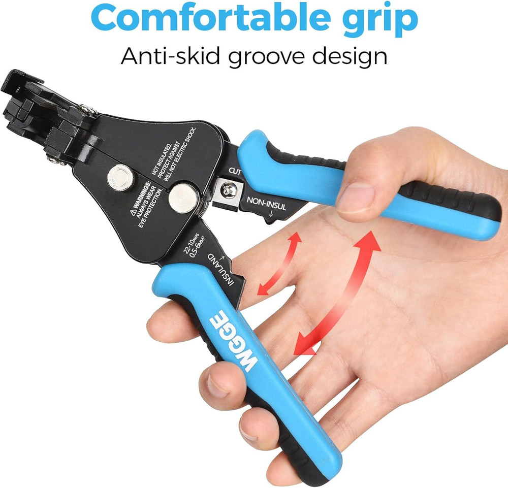 Automatic Heavy Duty Wire Stripper/Wire Cutter, 3 in 1 Adjustable Wire Stripper