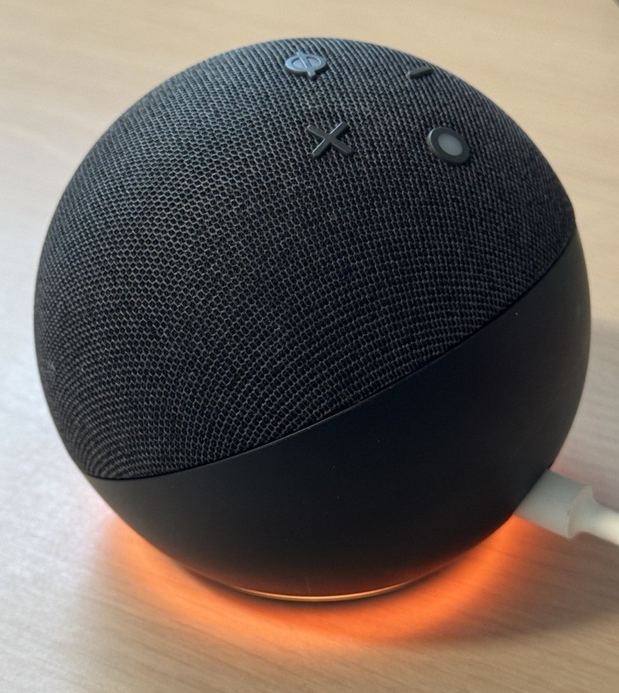 Amazon Echo Dot 5th Generation Smart Speaker Color Black. No Wall Adapter