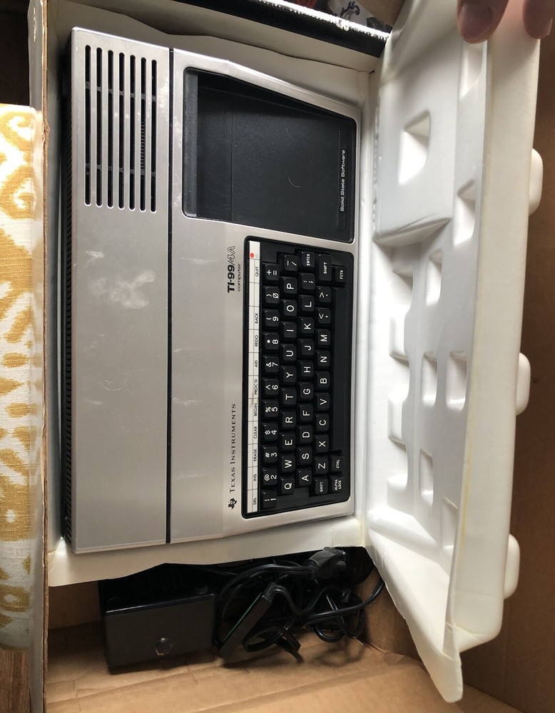 Vintage Texas Instruments TI-99/4A Home Computer System With Cords Tested Works