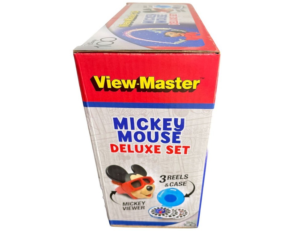 NEW View-Master 3D Mickey Mouse Deluxe Set w/ reels & case