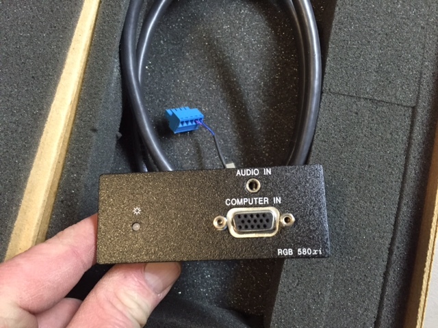 Extron RGB 580xi AAP 3' Black Audio Interface Panel 70-128-02
