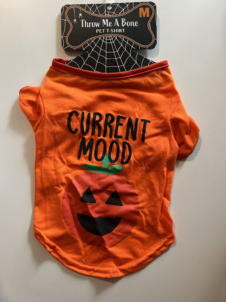 Halloween Dog Shirt Medium Current Mood