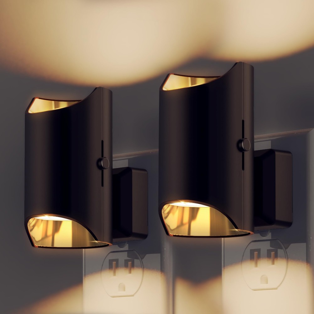 Night Light, Dimmable Night Lights Plug into Wall, Dusk to Dawn Sensor, Soft ...