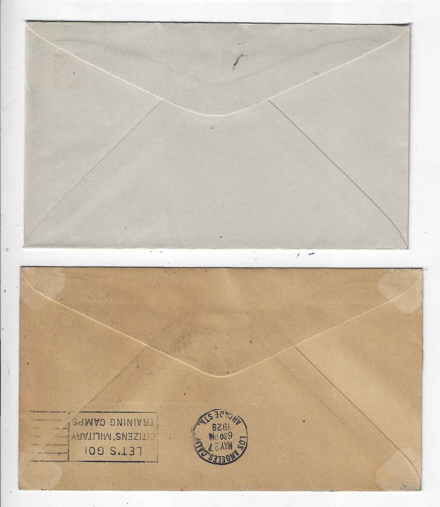 FDC's #645 x 7 cancels -- Valley Forge