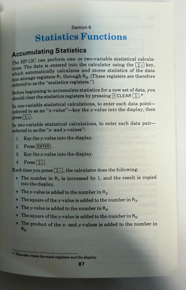 HP-12C Calculator Owner's Handbook and Problem-Solving Guide Manual