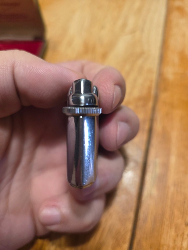 Ronson Veraflame Premier Lighter In Original Case Checker Pattern