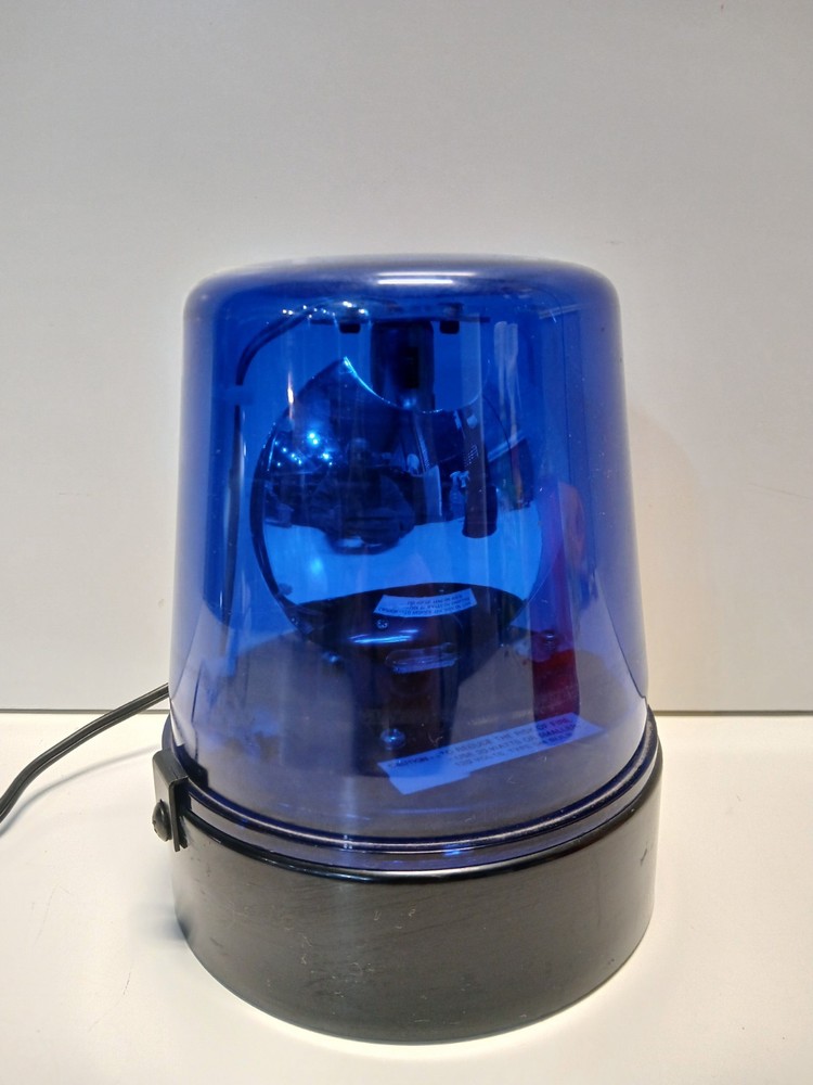 Vintage Light WANG Ching Mars Corp Red And Blue Rotating Light Model D-400
