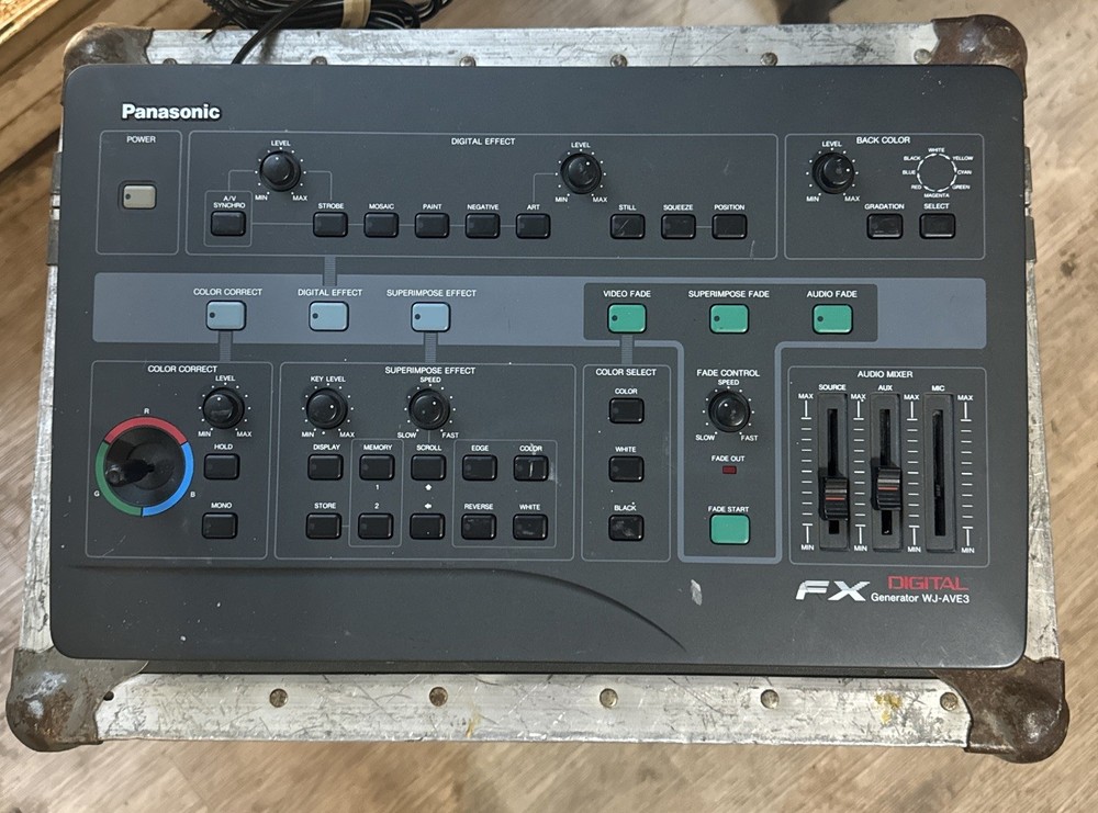 Panasonic WJ-AVE3 FX Digital Generator Video Effects Processor Mixer RARE HTF