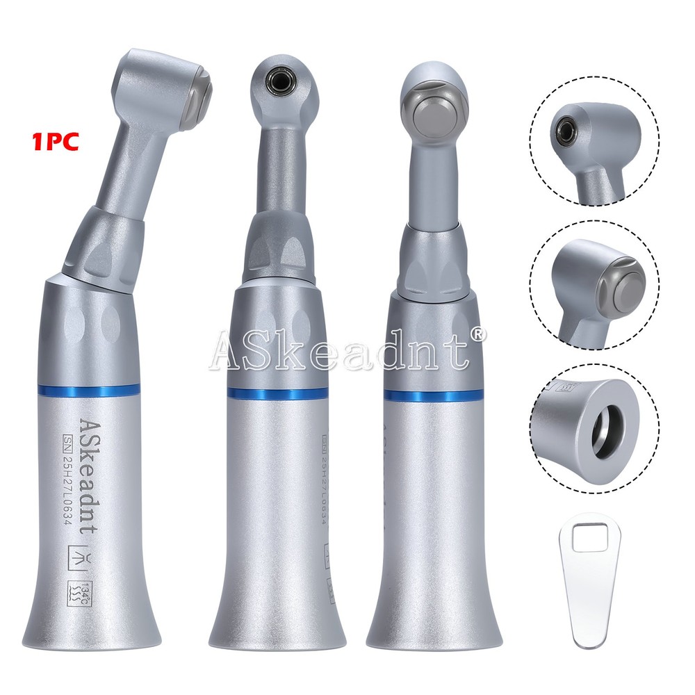 1-10 Dental Low Speed Handpiece Contra Angle Push Button E-Type ASKEADNT