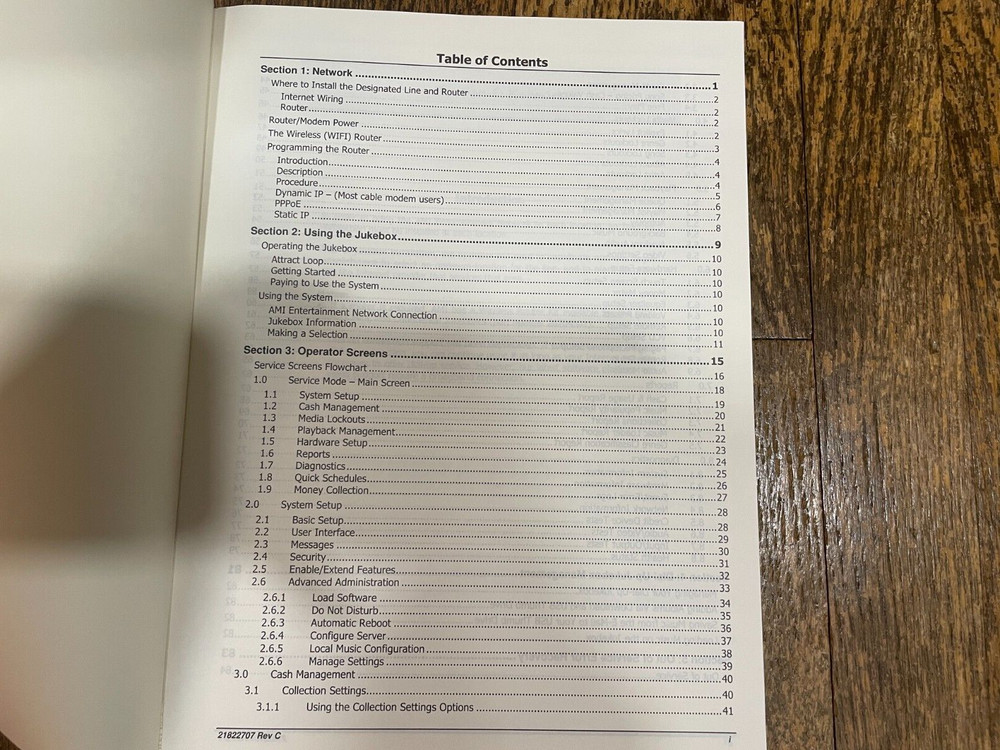 ROWE AMI JUKEBOX OPERATION NETWORK SETUP OPERATOR SETUP SERVICE MANUAL