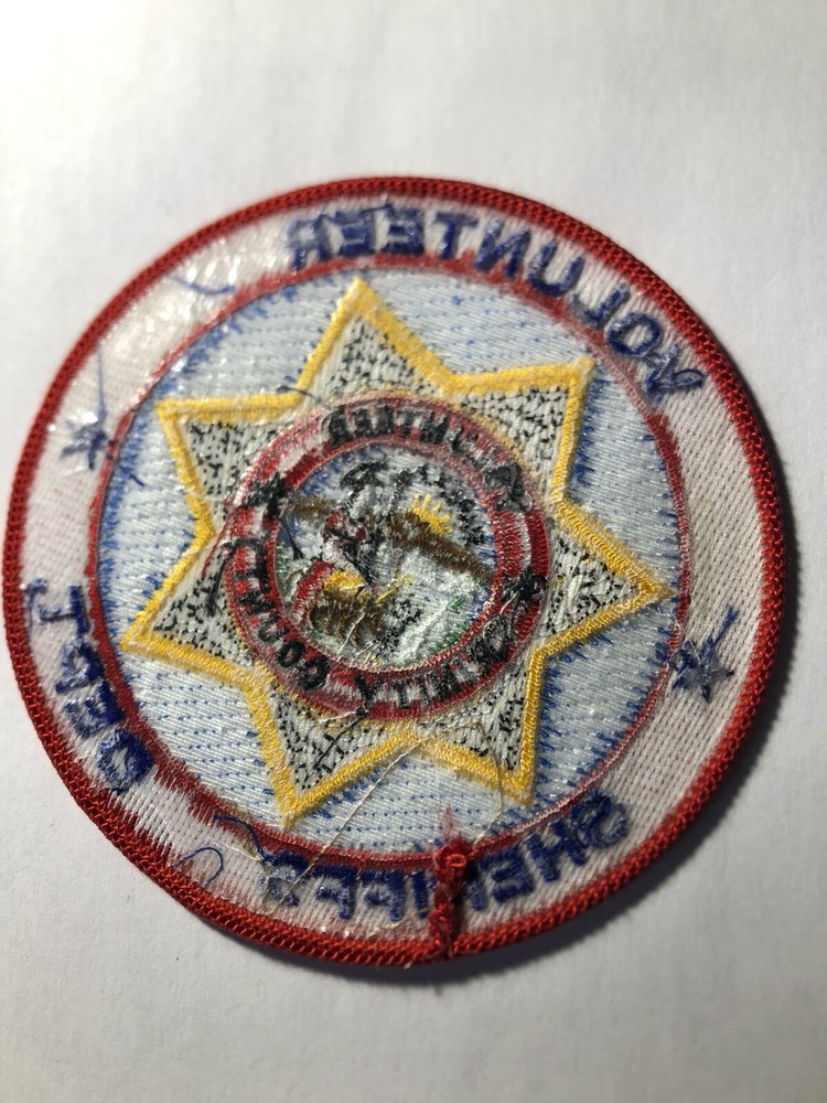 Trinity County California Sheriff Volunteer Patch