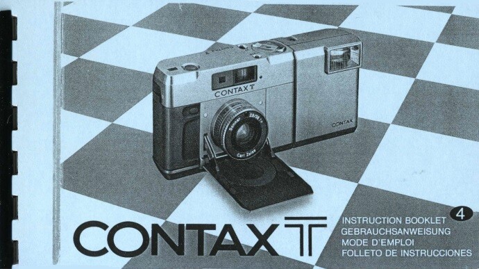 Contax T Instruction Manual (multi-language) Reprint