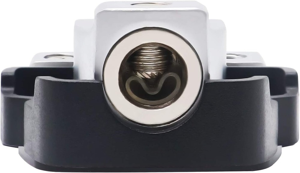 Marine-Grade Chrome 2 Way Power Distributor Block - Connects Multiple Amplifiers