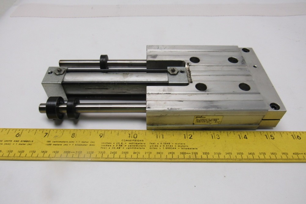 PHD SEB22x3-AE-PB Pneumatic Linear Slide & Cylinder Assembly